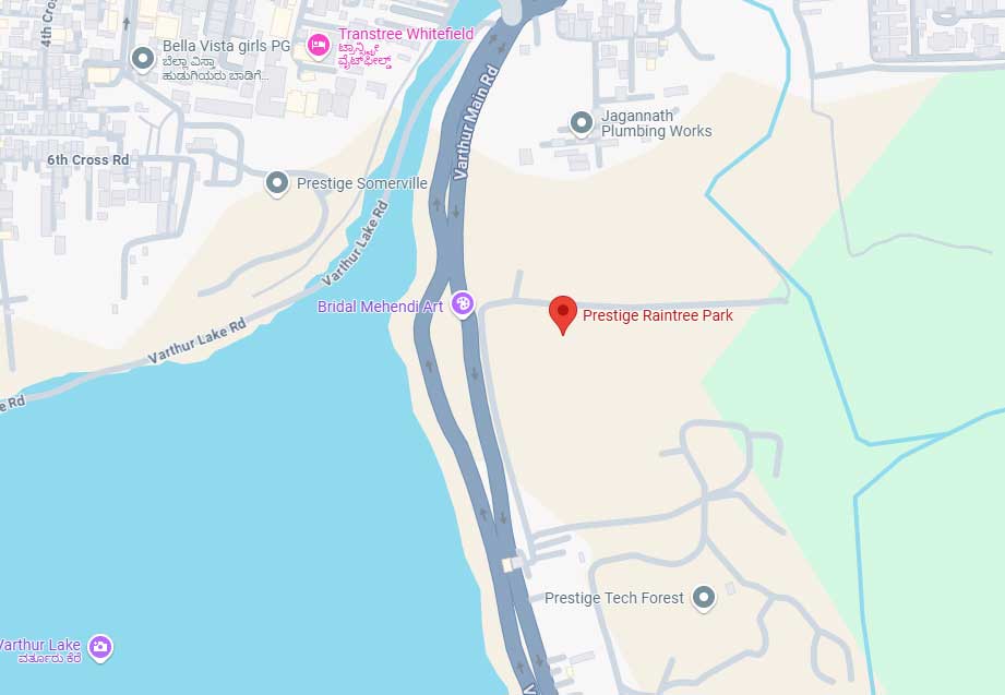 Prestige Raintree Park location map